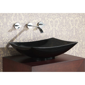Stone Rectangular Vessel Bathroom Sink
