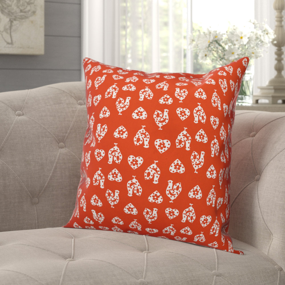 August Grove Ariel Rooster Throw Pillow Wayfair
