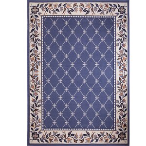 Modena Geometric Country Blue Area Rug