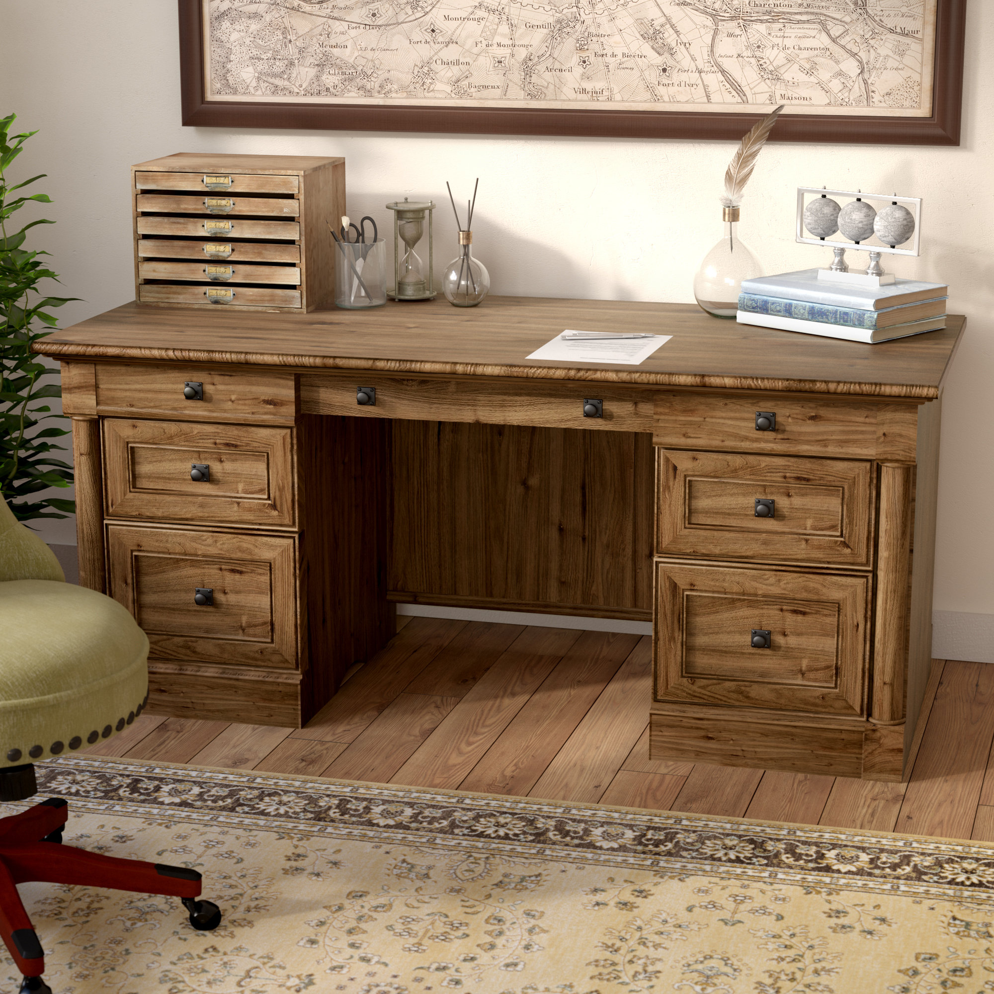 Three Posts Orviston Executive Desk Reviews Wayfair