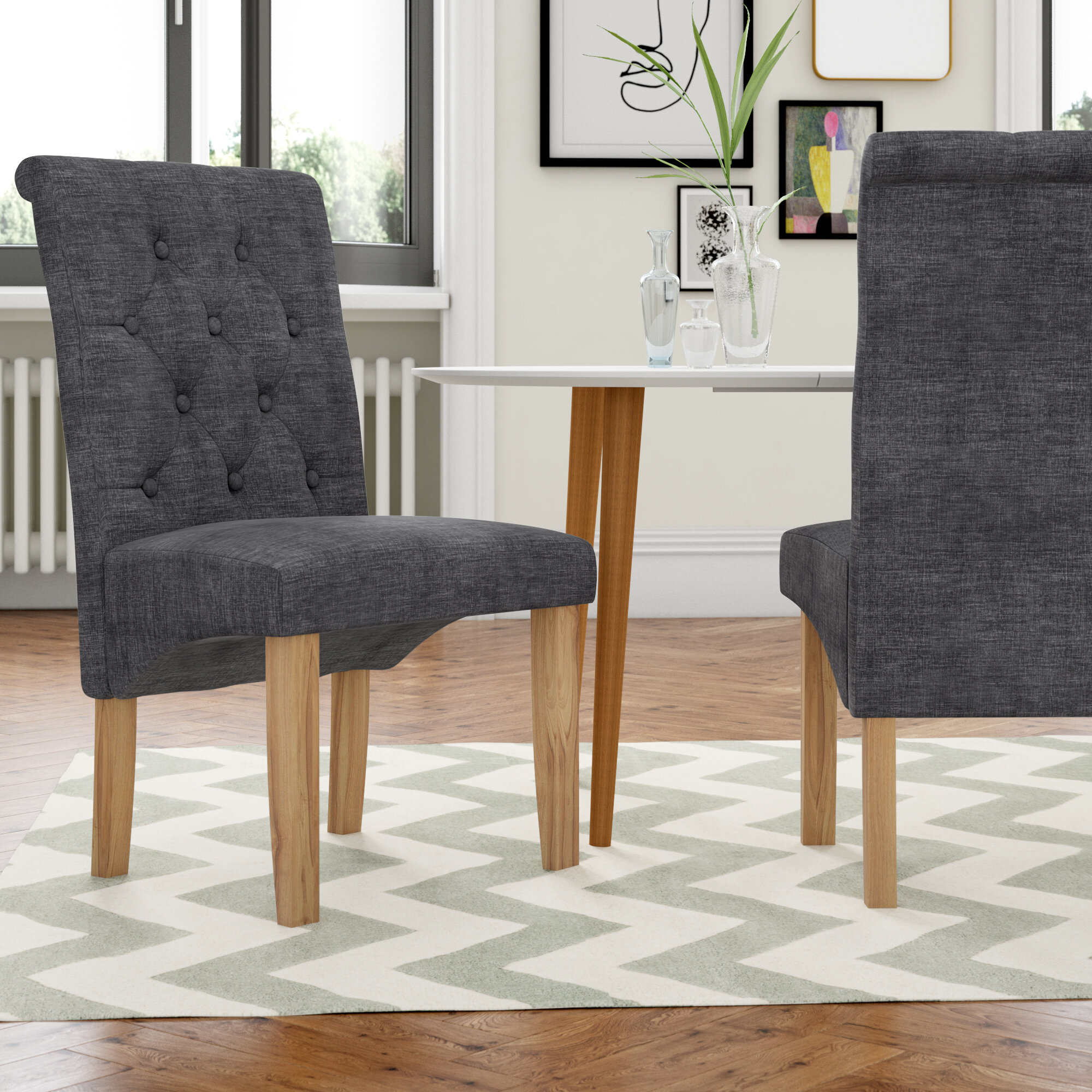 Ophelia Co Margaret Upholstered Dining Chair Reviews