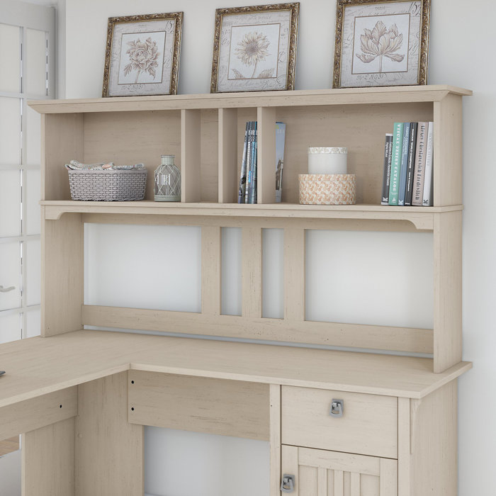 Oakridge Desk With Hutch And Bookcase Set Oakridge Desk With Hutch And Bookcase Set