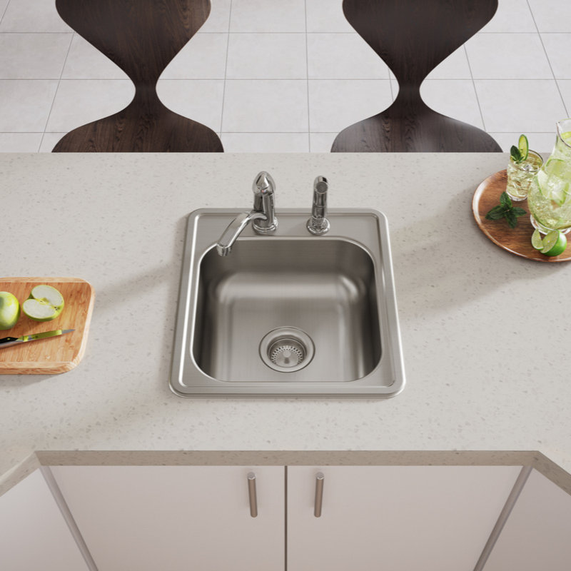 Elkay Dayton 17 L X 19 W Drop In Kitchen Sink Reviews Wayfair