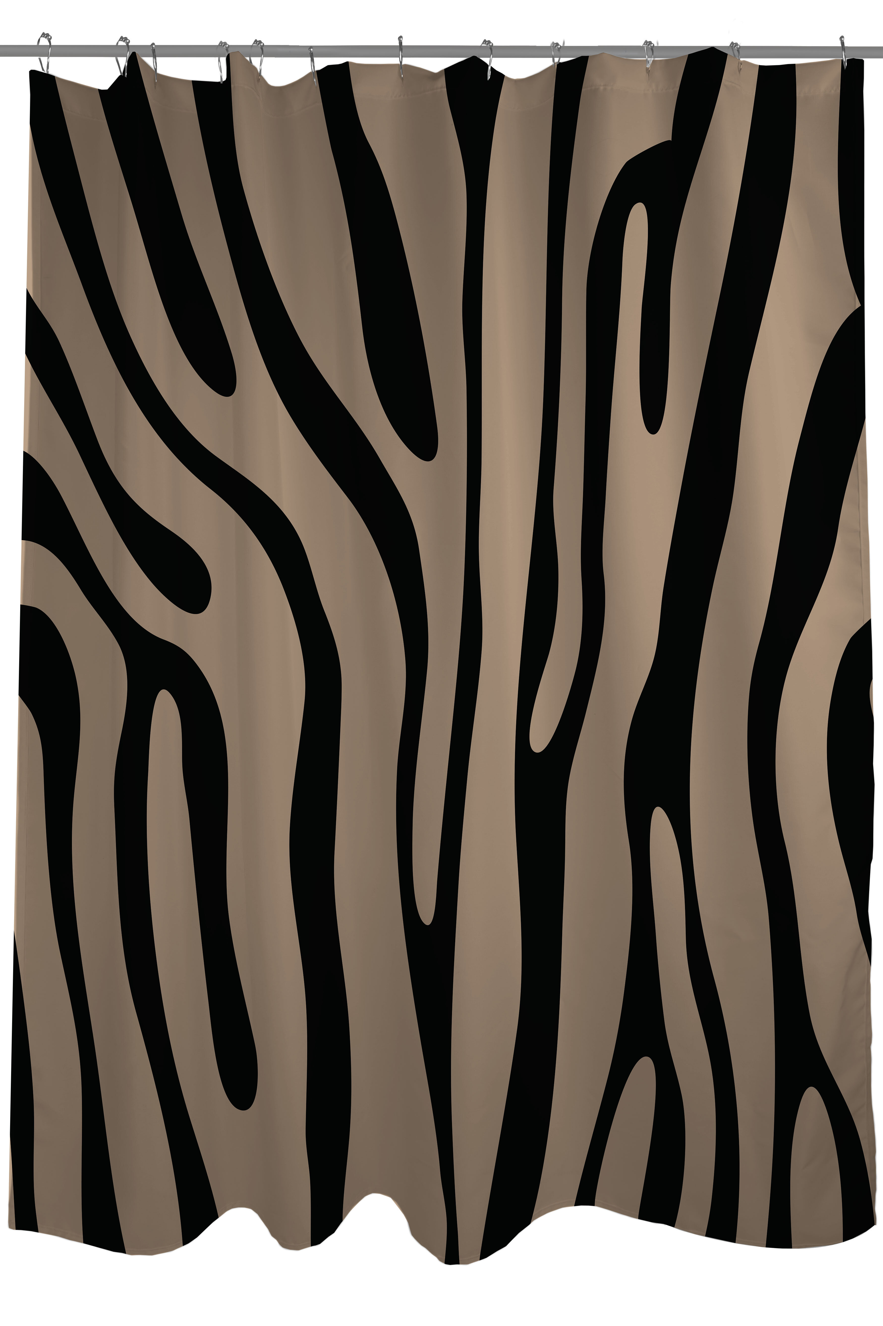 zebra print shower curtain