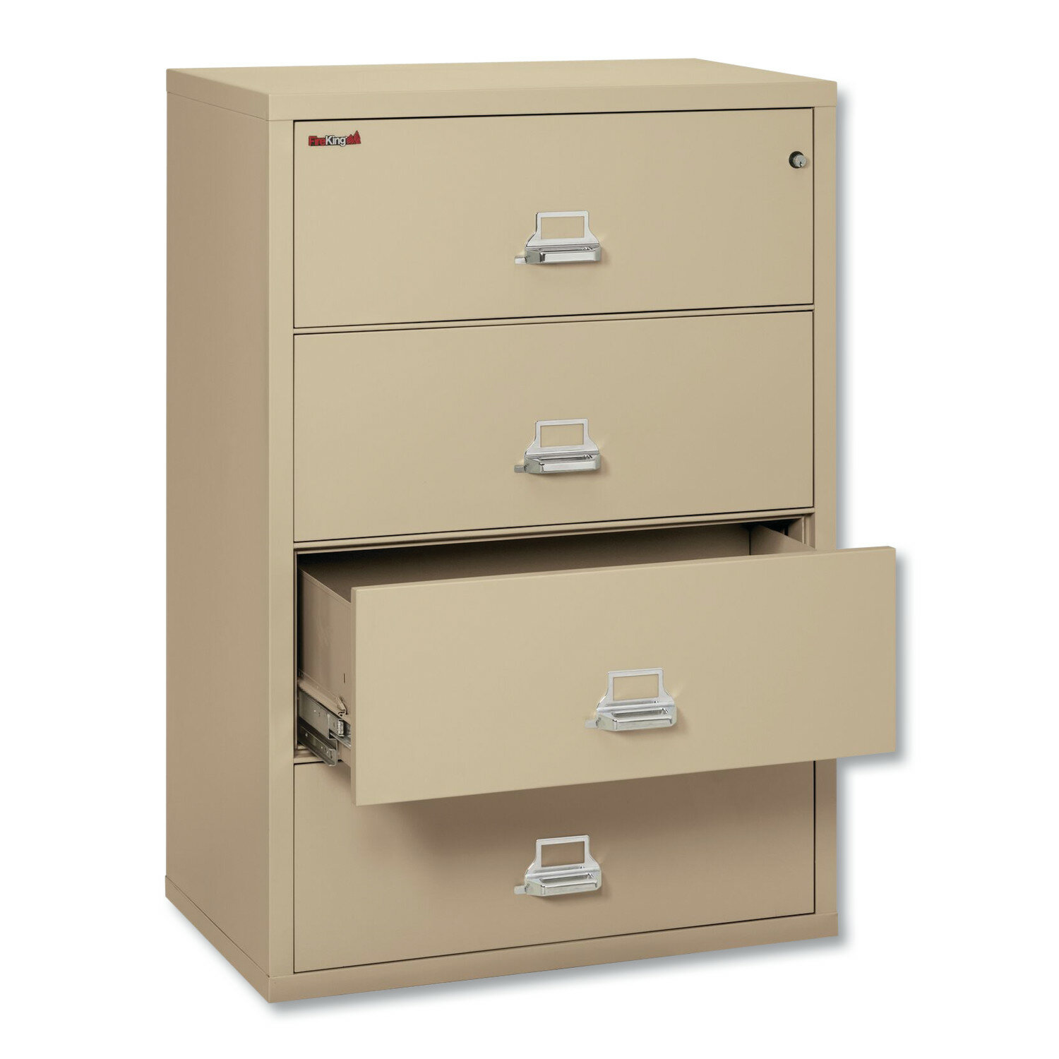 Fireking Insulated Lateral File 4 Drawer Vertical Filing Cabinet