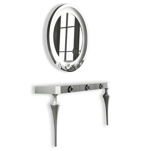 Koski Console Table And Mirror Set By Everly Quinn