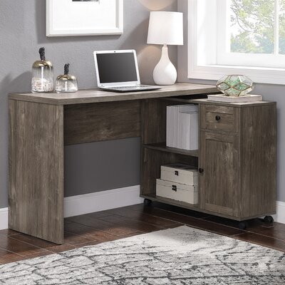 union rustic l shaped desk