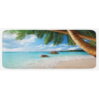 beach kitchen mat