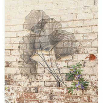 Wind Weather Metal Gingko Leaf Wall Decor Reviews Wayfair