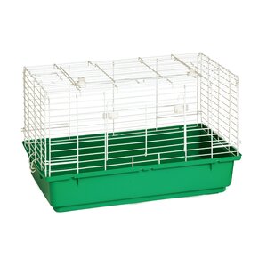 Rabbit Cage with Plastic Tray