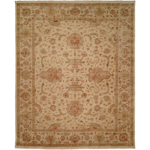 Gurdaspur Hand-Knotted Earth Tones Area Rug by Meridian Rugmakers