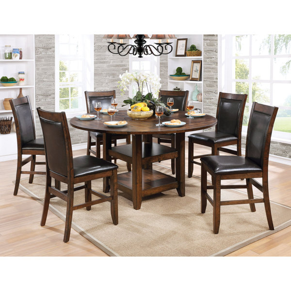 Herbert 7 Piece Counter Height Drop Leaf Dining Set by Loon Peak Loon Peak