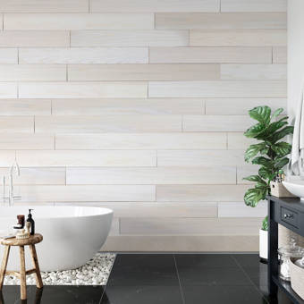 Orren Ellis Lynnfield 19 7 X 19 7 Bamboo Wall Paneling In White Reviews Wayfair