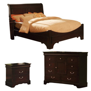 Cherry Wood Bunny Bed Wayfair Riegel Panel Configurable Bedroom Set