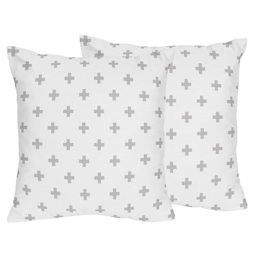 Latitude Run Principato Nutting Black Swiss Cross Pillow Sham Wayfair