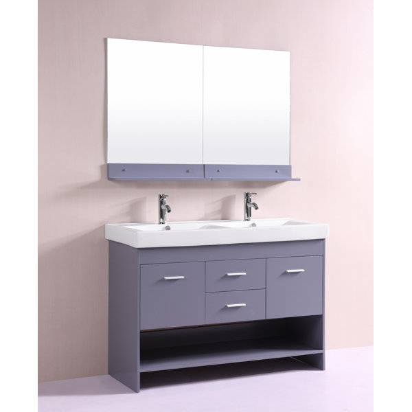 Nimesh 48 Double Bathroom Vanity Set by Orren Ellis