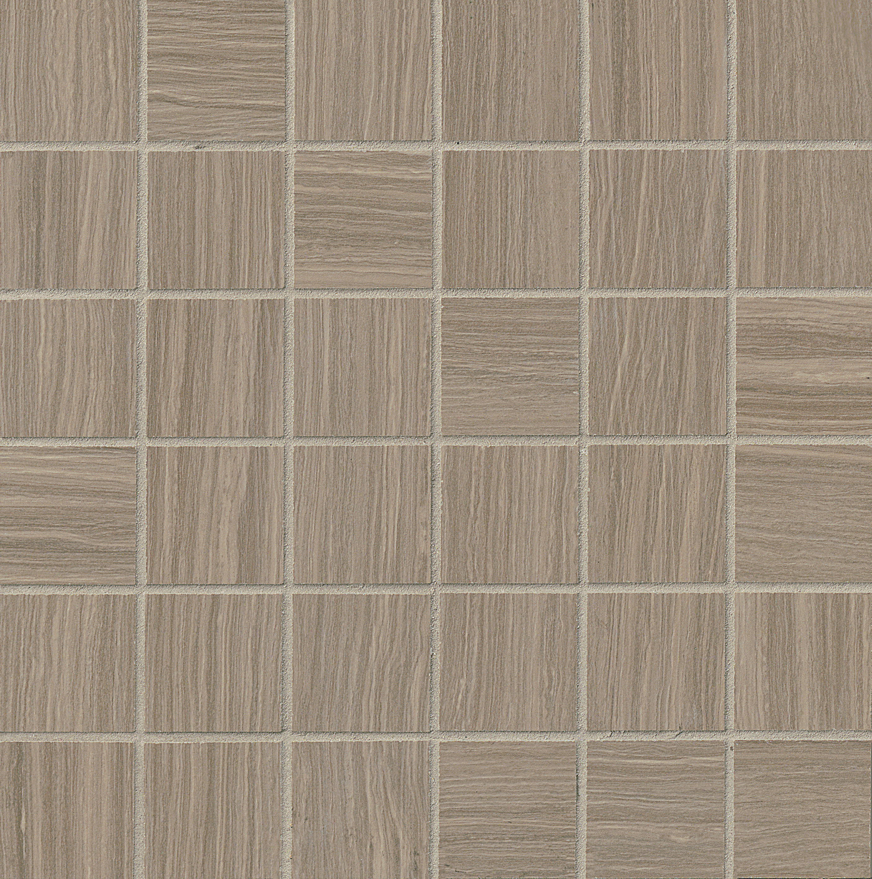 Bedrosians Matrix 2 X 2 Porcelain Mosaic Tile In Taupe Blend