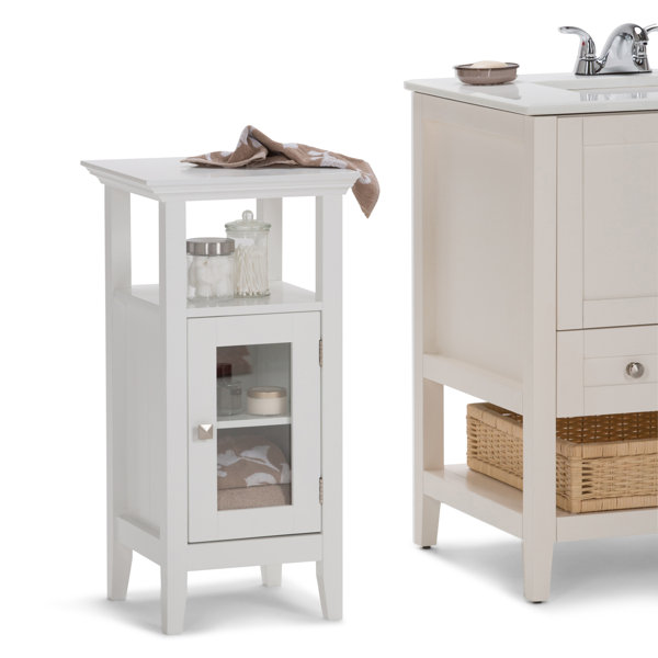 Acadian Floor Storage 14.97 W x 30.04 H Cabinet by Simpli Home