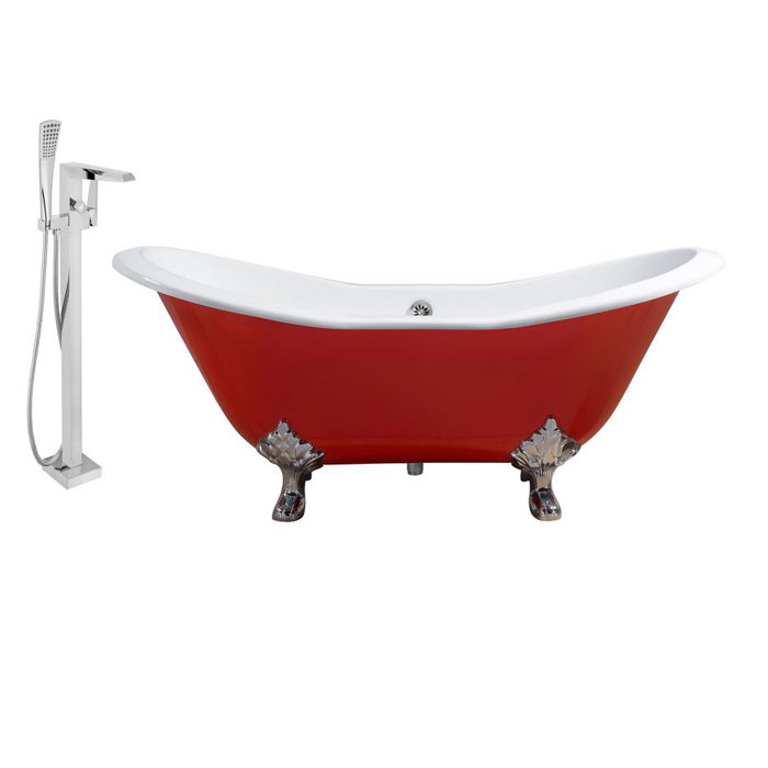 Streamlinebath Cast Iron 72 X 31 Clawfoot Soaking Bathtub