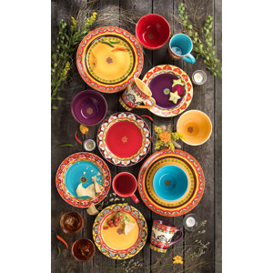 Galicia 16 Piece Dinnerware Set, Service for 4
