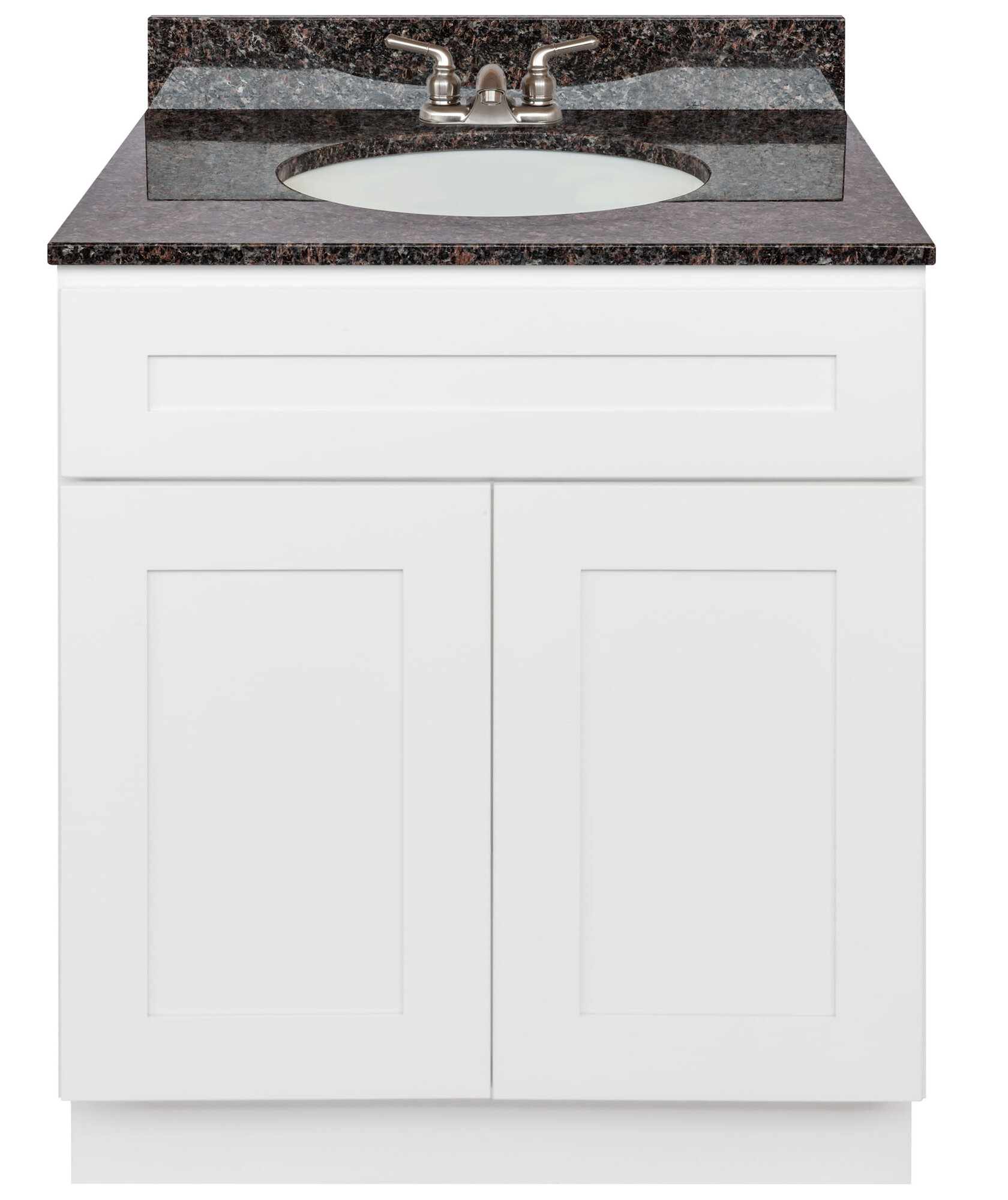 Winston Porter Stiltner 30 Single Vanity Cabinet Alpina White Absolute Black Granite Top Faucet Reviews Wayfair Ca