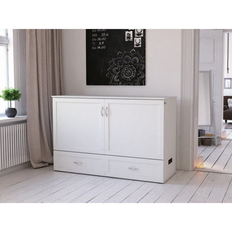 Canora Grey Audet Queen Storage Murphy Bed With Mattress Reviews Wayfair