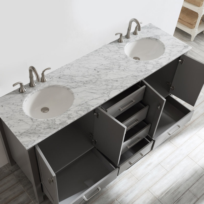 Newtown 72 Double Bathroom Vanity Set Reviews Joss Main Newtown 72 Double Bathroom Vanity Set