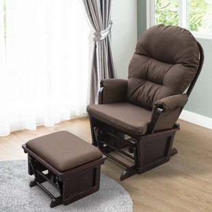 brown rocking chair nursery