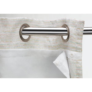 Snap Solutions Solid Blackout Thermal Curtain Panel Liner