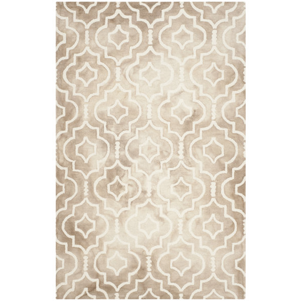 Edwyn Hand-Tufted Wool Beige / Ivory Area Rug by House of Hampton