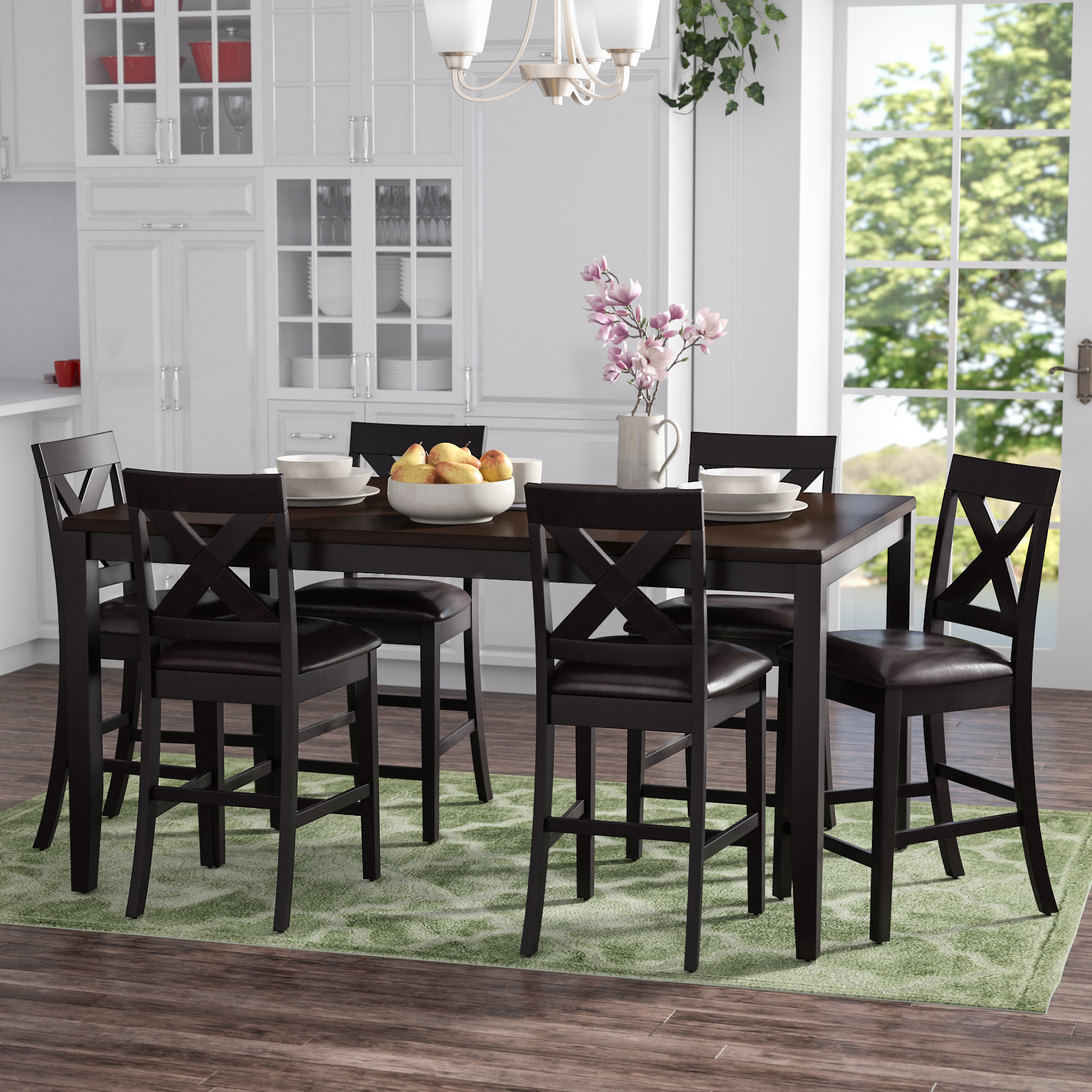 Darby Home Co Nadine Rectangular 7 Piece Breakfast Nook Dining Set Darby Home Co Nadine Rectangular 7 Piece Breakfast Nook Dining Set Reviews Wayfair