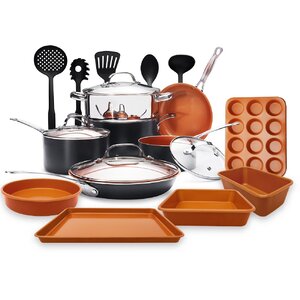 20-Piece Essential Non-Stick Cookware Set