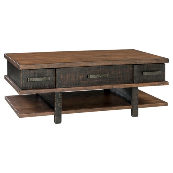 Gamez Lift Top Floor Shelf Coffee Table With Storage By Union Rustic