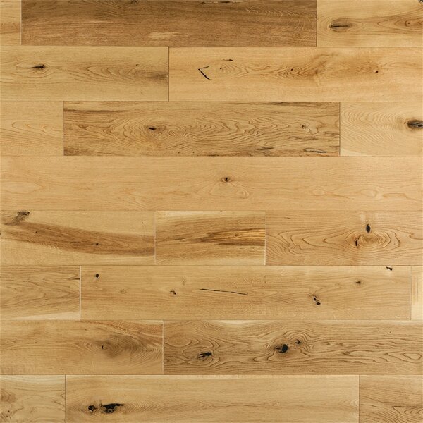 Corinne French 6 Solid Oak Hardwood Flooring in Natural by Welles Hardwood