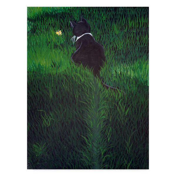 Trademark Art Lila Lovebug Chasing A Butterfly Acrylic Painting