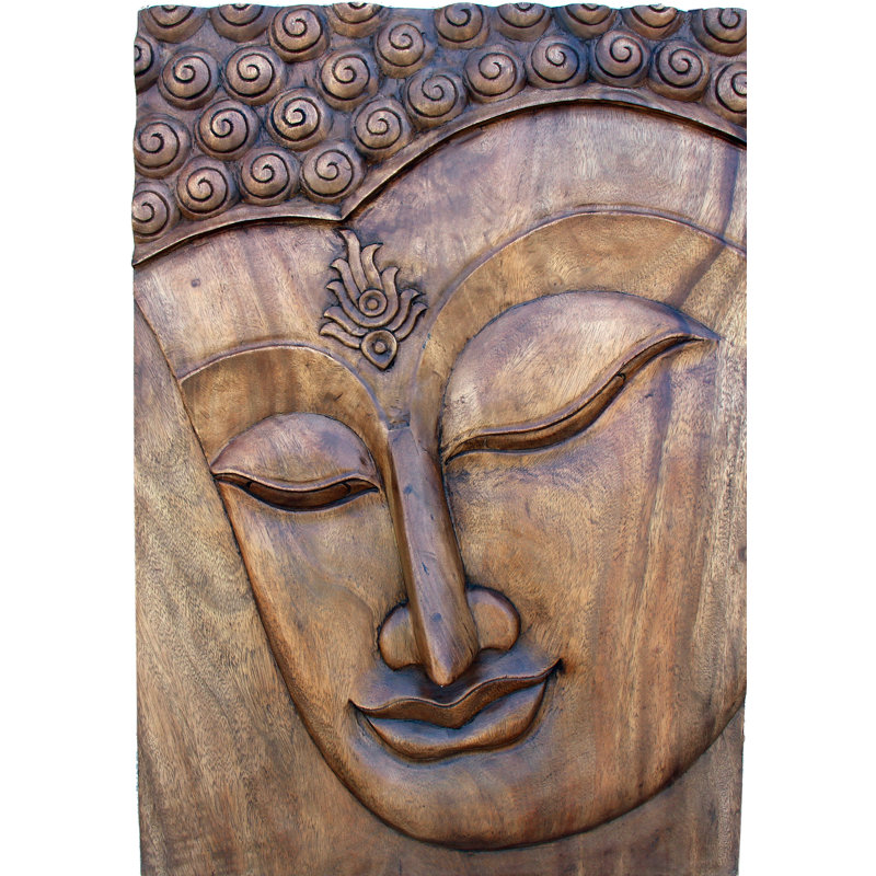Asian Art Imports Hand Carved Buddha Wall Décor Wayfair Hand Carved Buddha Wall Décor
