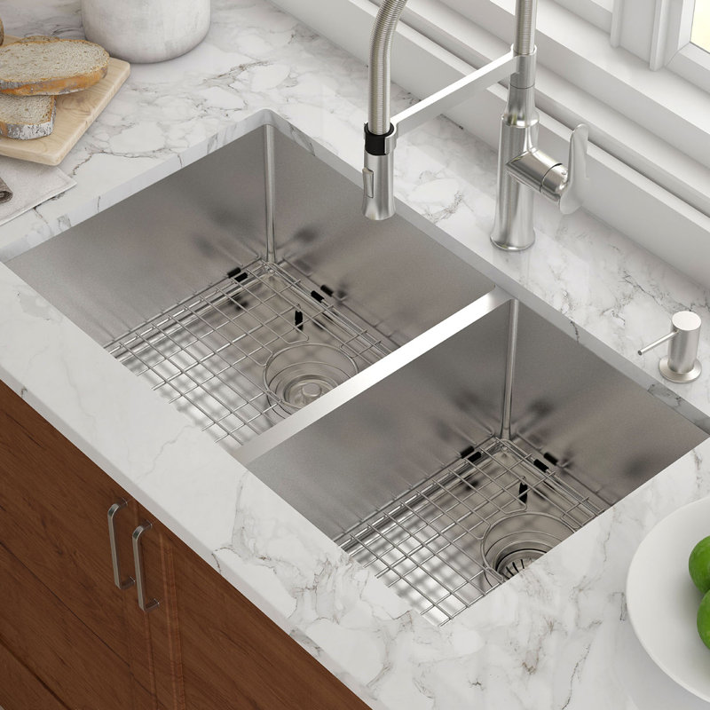 Undermount Kitchen Sink | kraus 33 x 19 double basin undermount kitchen sink with drain Undermount Kitchen Sink | kraus 33 x 19 double basin undermount kitchen sink with drain