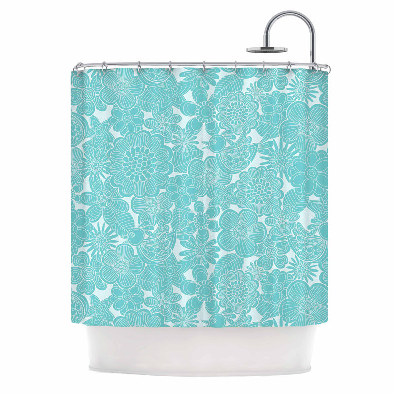 East Urban Home Turquoise Birds By Julia Grifol Single