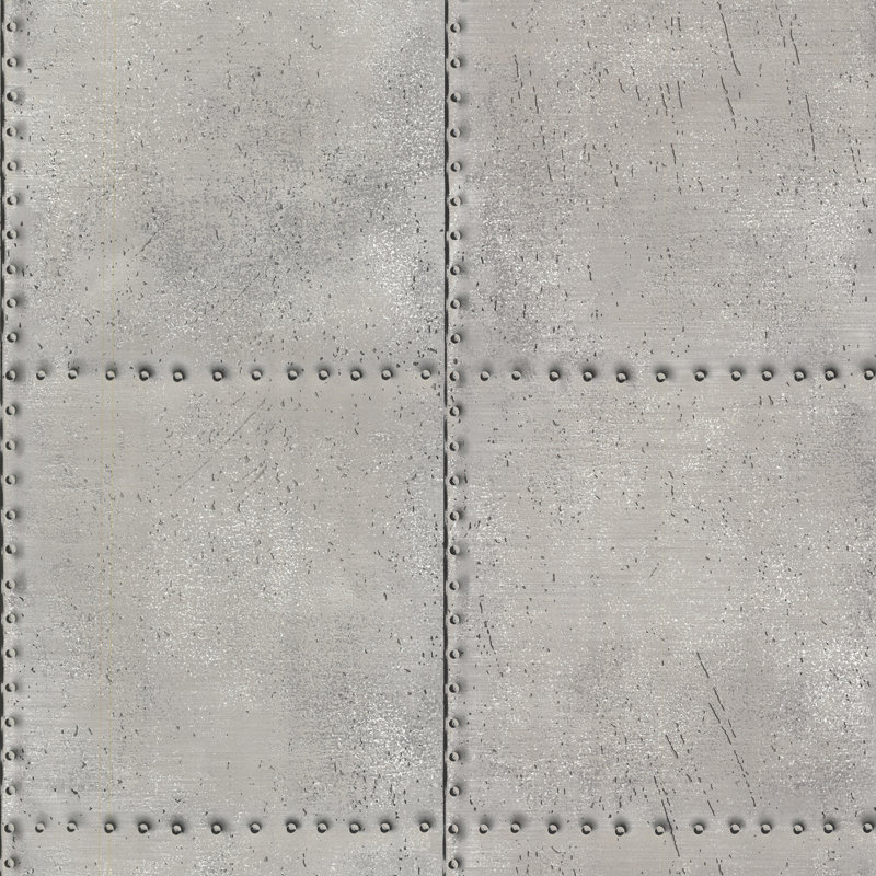 Williston Forge Swansea Riveted Industrial 33 X 20 5 Geometric 3d Illusion Wallpaper Reviews Wayfair
