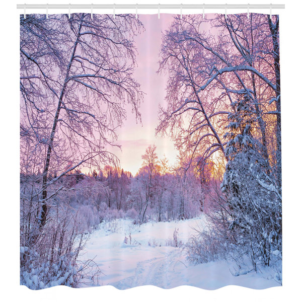 Ebern Designs Stacy Landscape Winter Season Themed Dried Abandoned