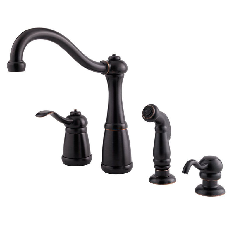 Pfister Marielle Single Handle Kitchen Faucet with Side ...