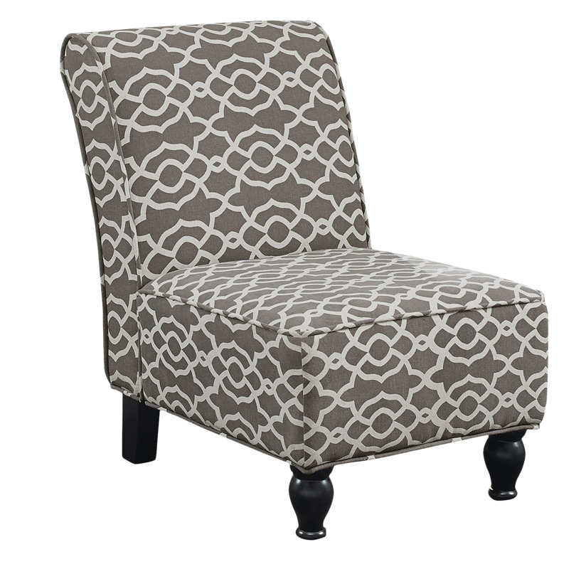 Monarch Specialties Inc. Bell Fabric Traditional Slipper Chair