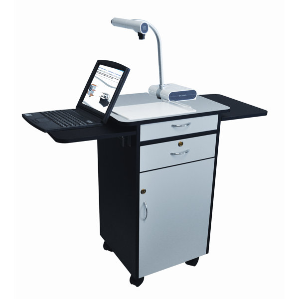 Multi-Media Work Center AV Cart with Lockable Storage by H. Wilson Company