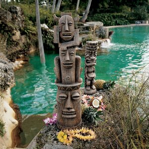 Tiki Gods Three Pleasures and Luau Statue