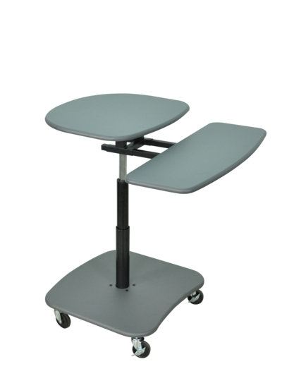 Hydraulic Adjustable Multi-Media Cart by AmpliVox Sound Systems