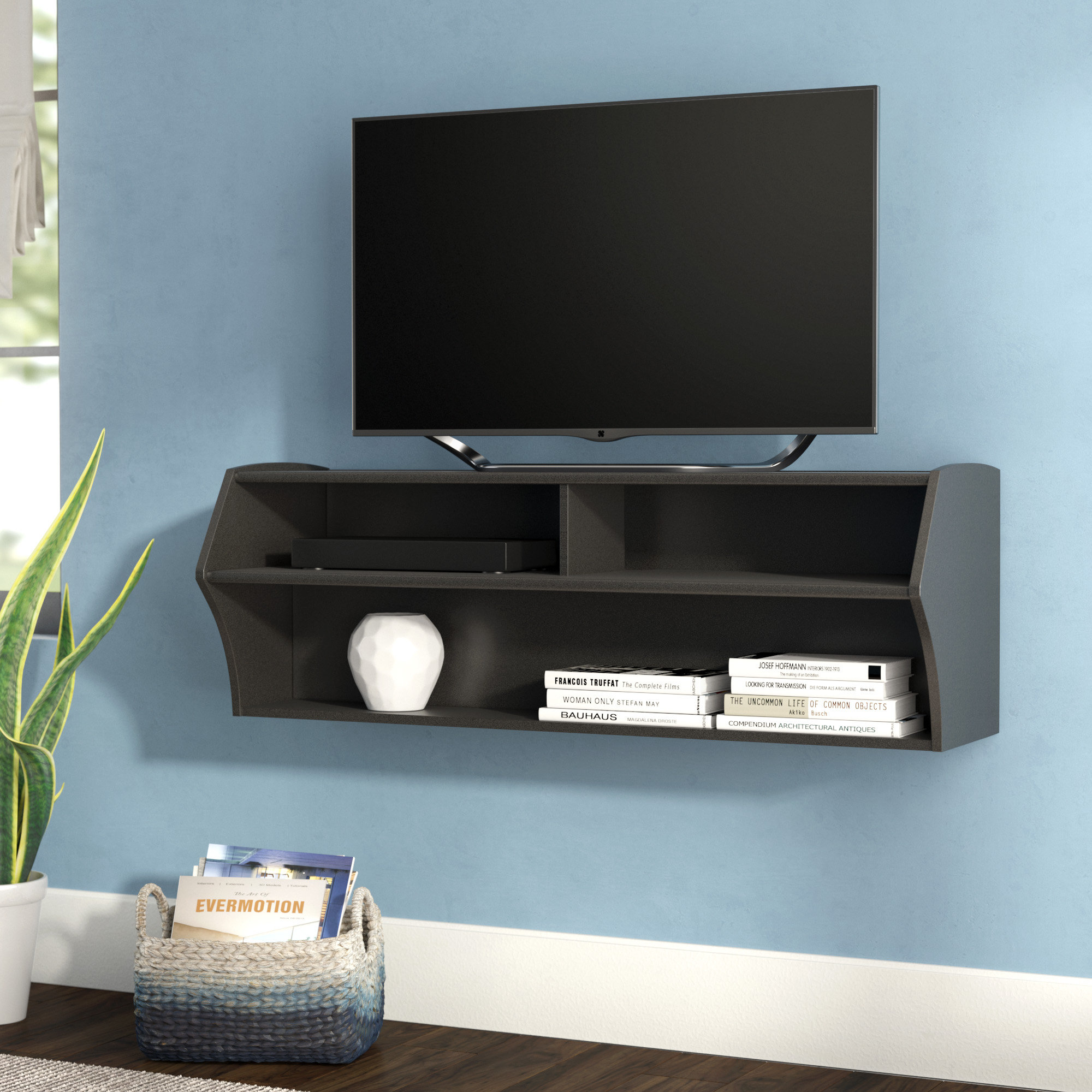 Ebern Designs Capirano Floatingtv Stand For Tvs Up To 55 Inches