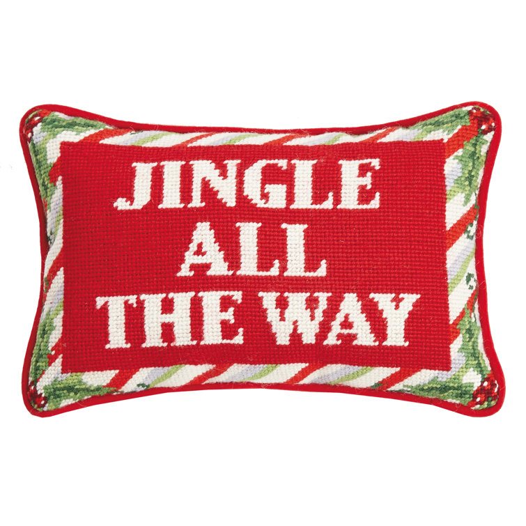 needlepoint lumbar pillow
