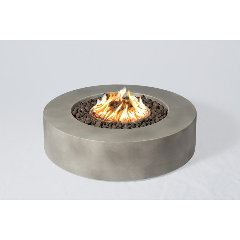 Grice Concrete Propane/Natural Gas Fire Pit Table ...