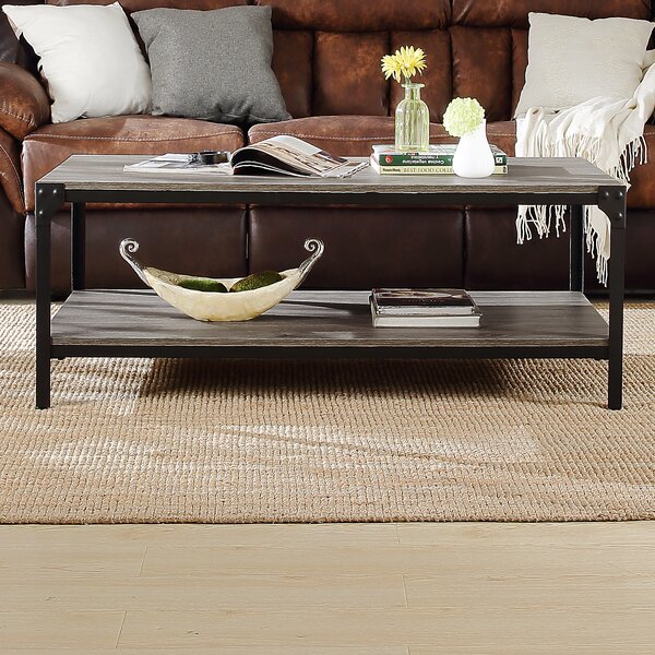 Aholah Floor Shelf Coffee Table With Storage By Latitude Run