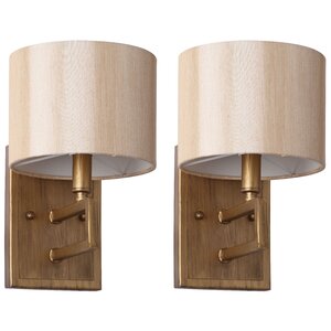 Cooperman 1-Light Armed Sconce (Set of 2)